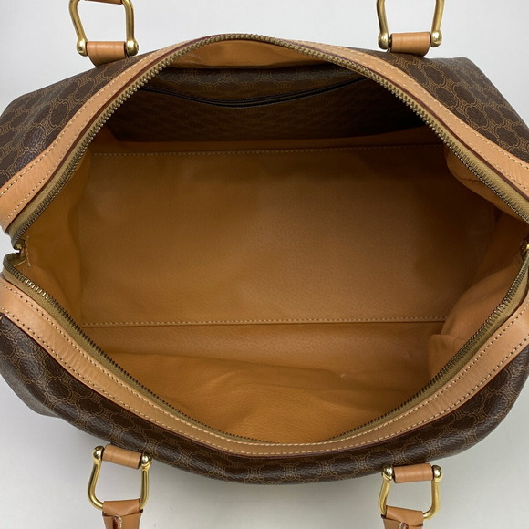 Celine Macadam Pattern All Over Mini Canvas Handbag Brown - Picture 8 of 8